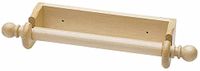 KitchenCraft Keukenrolhouder voor aan de muur, Hout, Bruin, 29 cm