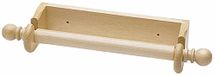 KitchenCraft Keukenrolhouder voor aan de muur, Hout, Bruin, 29 cm