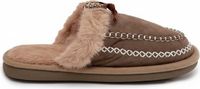 Damen pantoffels met voering, geïsoleerde huisschoenen, slip-on, sandalen, kleur: groen, maat: 36/37