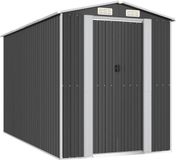 vidaXL Tuinschuur 192x357x223 cm Gegalvaniseerd Staal Antracietkleurig