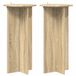 vidaXL Plantenstandaard 2 st sonoma eiken 40 x 40 x 80 cm bewerkt hout