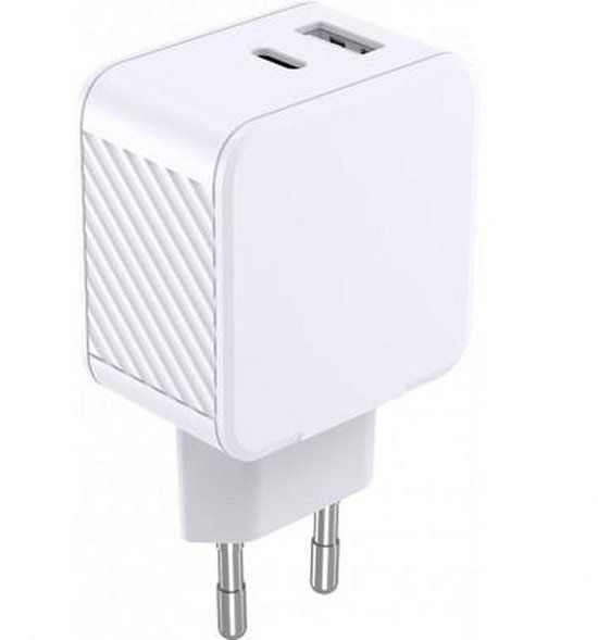 Bigben Connected Dubbele USB AC-netlader 32 W Wit