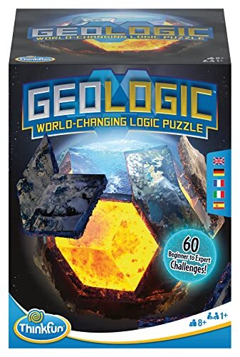 Thinkfun - 76497 - GeoLogic, het wereldveranderende logica spel voor alle 8 jaar. Vijf verschillende biomen moeten in deze puzzel altijd opnieuw worden geplaatst.