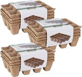 Pro Garden Stekpotje / kweekpot - 16x stuks - 16 x 12 x 5 cm - turfpotjes - moestuinpotjes