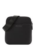 Armani Exchange Heren Vierkante Crossbodytas Met Merklogo, Black, One Size