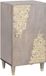 vidaXL Dressoir Grijs en Goud 40 x 33,5 x 75 cm Massief Mangohout