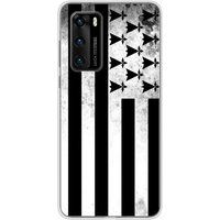 Huawei P40 Bretagne vlag siliconen hoesje