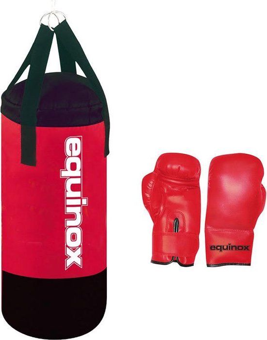 Toorx Equinox Boksset Junior - Rood - 50 cm - Kinderen - Inclusief bokshandschoenen