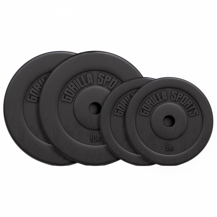 Voordeelbundel Halterschijven Kunststof - 30 kg (2 x 10 kg en 2 x 5 kg)