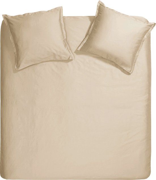 Cinderella Sundays Dekbedovertrek 2-persoons Satijn 200x200/220 cm - Licht zand