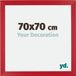 yd. Cadre photo 70x70 cm Rouge MDF Mura