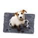 Soggy Doggy Microfiber Chenille deurmat voor natte hondenpoten, 66 x 96 cm, groot grijs/wit bot