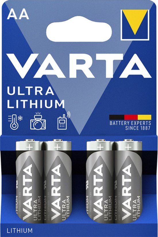 Varta Ultra Lithium AA - 4 stuks