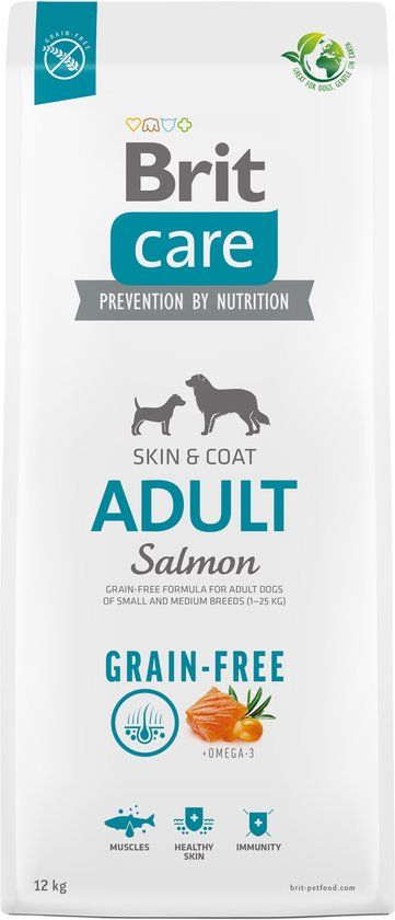 Brit Care Care Dog Grain-Free Adult Zalm - Hondenvoer - 12 kg
