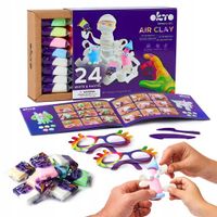 okto Kleiset: 24 Couleurs Pastel Argile Auto-durcissante pour Enfants