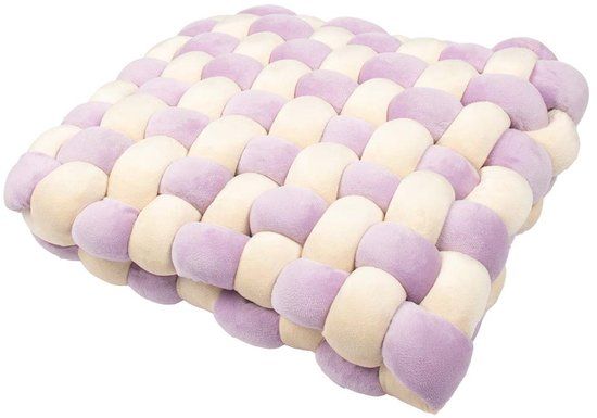 Laroy Coockoo Kussen Velvet Vibe voor Katten 40x40x9.5cm Lilac/Beige