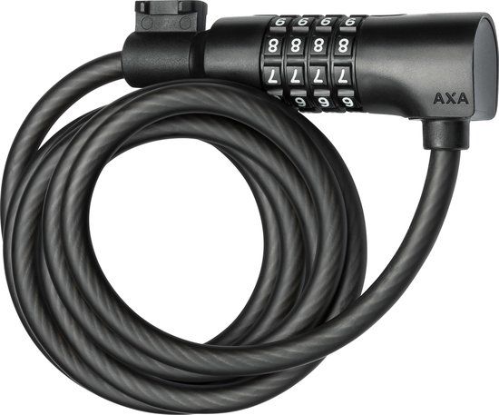 AXA Resolute C8/180 Kabelslot - 180cm - Zwart