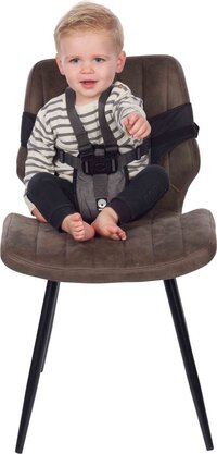 Dooky Travel Chair - Black/Grey Melange - 6-36 Months - Compact Foldable
