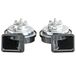 Sumex 2505014 signaalhoorn, set met dubbele hoorn, 12 V, 8 A, zwart