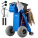 VEVOR Chariot de Plage Tout-terrain, Chariot de Transport Pliable Charge Maximale 75 kg, Charette pour Camping Pêche Jardin Extérieur, avec Roues Ballons de 32 cm, Sac Isotherme et Porte-parasol