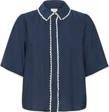Ichi IHLENI SH Dames Blouse - Total Eclipse