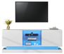 Meuble TV - meuble TV moderne - 160 cm - Blanc