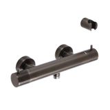 Hudson Reed Douchekraan Thermostatisch Rond Modern - Zwart Nikkel