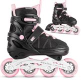 Movino Cruzer One - Inline Skates - Skeelers - ABEC-7 Lagers - Verstelbaar (38-41) - Zwart/Roze
