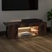 Maison Exclusive - Meuble TV avec éclairage LED, chêne fumé, 90x39x30 cm