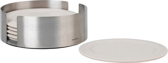 Blomus Lareto Onderzetters - Set van 6 - Moonbeam (Créme)