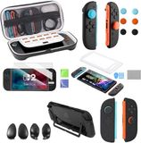 PlayCool 11-in-1 GripPack Pro – Accessoirebundel voor Nintendo Switch 2 – Beschermcase met 3 Verwisselbare Grips, Beschermhoes, Screenprotector, Thumb Grips & Joy-Con Siliconen Covers