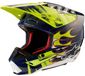 Alpinestars S-M5 Casque ECE 22.06 Bleu Nuit Jaune Fluo Brillant - Taille M
