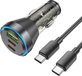 HOCO Chargeur de voiture USB, QC 18W + 2x Type C 30W + câble Type C vers Type C, PD60W, modèle NZ12D, noir