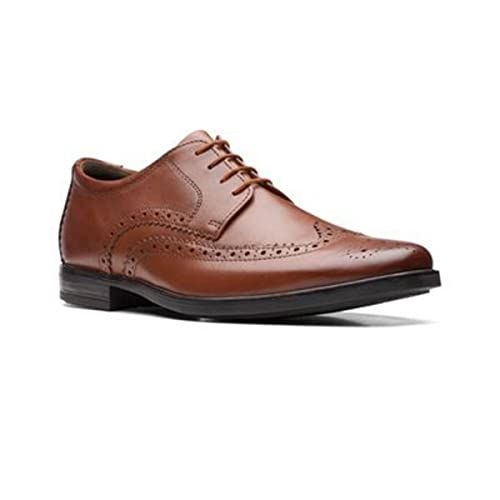 Clarks Howard Wing lederen formele herenschoenen, bruin, 10,5 UK, BRON, 45 EU