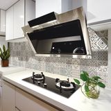 Ambiance Sticker Zelfklevende tegelmuurstickers voor keuken en badkamer - 24 cementtegelstickers, Azulejos Amador-stijl - 24 stickers, 15x15 cm