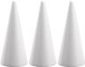 Rayher Hobby 3x Kegels van piepschuim 21 cm - Knutselen hobby materialen/basis materiaal