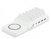 DeLOCK Chargeur USB et sans fil 2 x USB Type-C PD + 3 x USB Type-A avec 110 W Autoportant Blanc