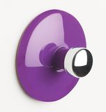 Spirella Bowl Wandhaak Badkamer Handdoekhaak Paars/Zilver Verchroomd ABS
