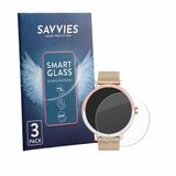 Savvies 3 Stuks Screenprotector - geschikt voor Keeponfit Smartwatch 1.27" - Beschermfolie Glas Transparant