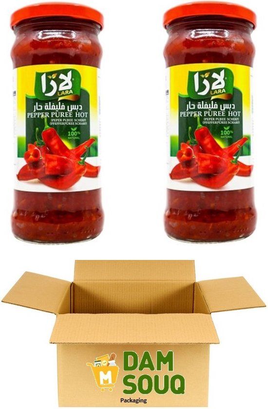 Multipak Lara Peper Puree Pittig (2x 370 Gram)