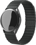 Strap-it leren loop bandje - zwart - Geschikt voor Fossil Gen 5