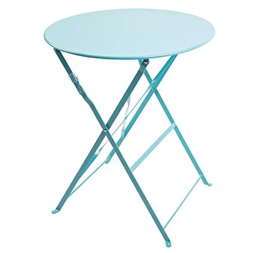 Bolero Seaside Blue Pavement Style stalen tafel rond - 600 mm