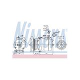 NISSENS Kompressor, Klimaanlage 89027