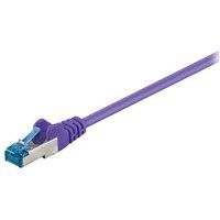 goobay - Netwerkkabel - RJ-45 (M) naar RJ-45 (M) - 25 cm - SFTP, PiMF - CAT 6a - halogeenvrij, gevormd, zonder haken - paars