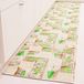PETTI Artigiani Italiani - Keukenloper antislip en wasbaar, 52 x 140 cm, motief Lidia groen, 100% Made in Italy