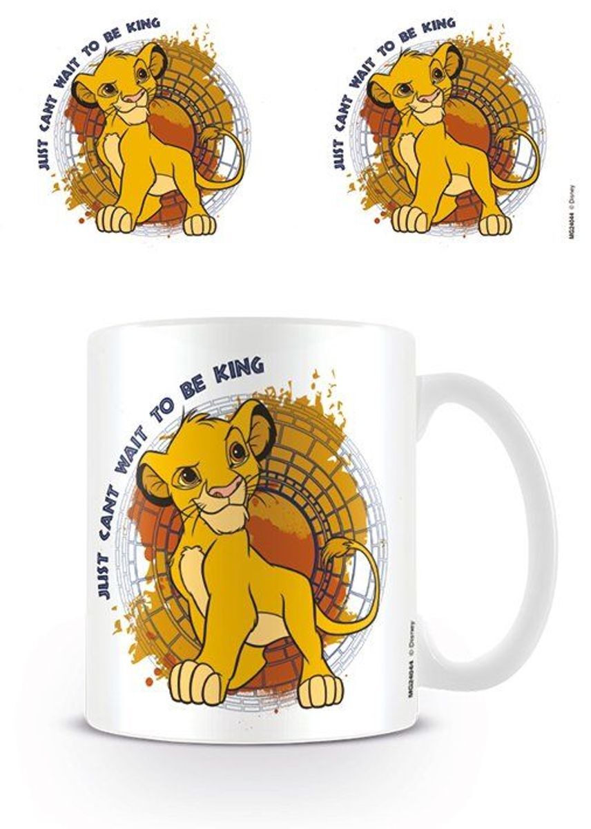 Disney ROI LION MUG JUST CAN T WAIT TO BE KING /2