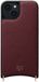 AVY Leren Hoesje | Geschikt voor Apple iPhone 14 / 13 | Compatibel met MagSafe | Leather Case | Back Cover | Haakjes voor koord | Burgundy