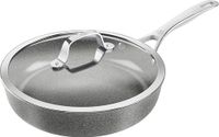 BALLARINI Marmite avec couvercle, 28 cm, revêtement antiadhésif céramique avec primaire dur en titane, casserole céramique résistante aux rayures pour toutes les sources de chaleur, convient à l'induction, Made in Italy