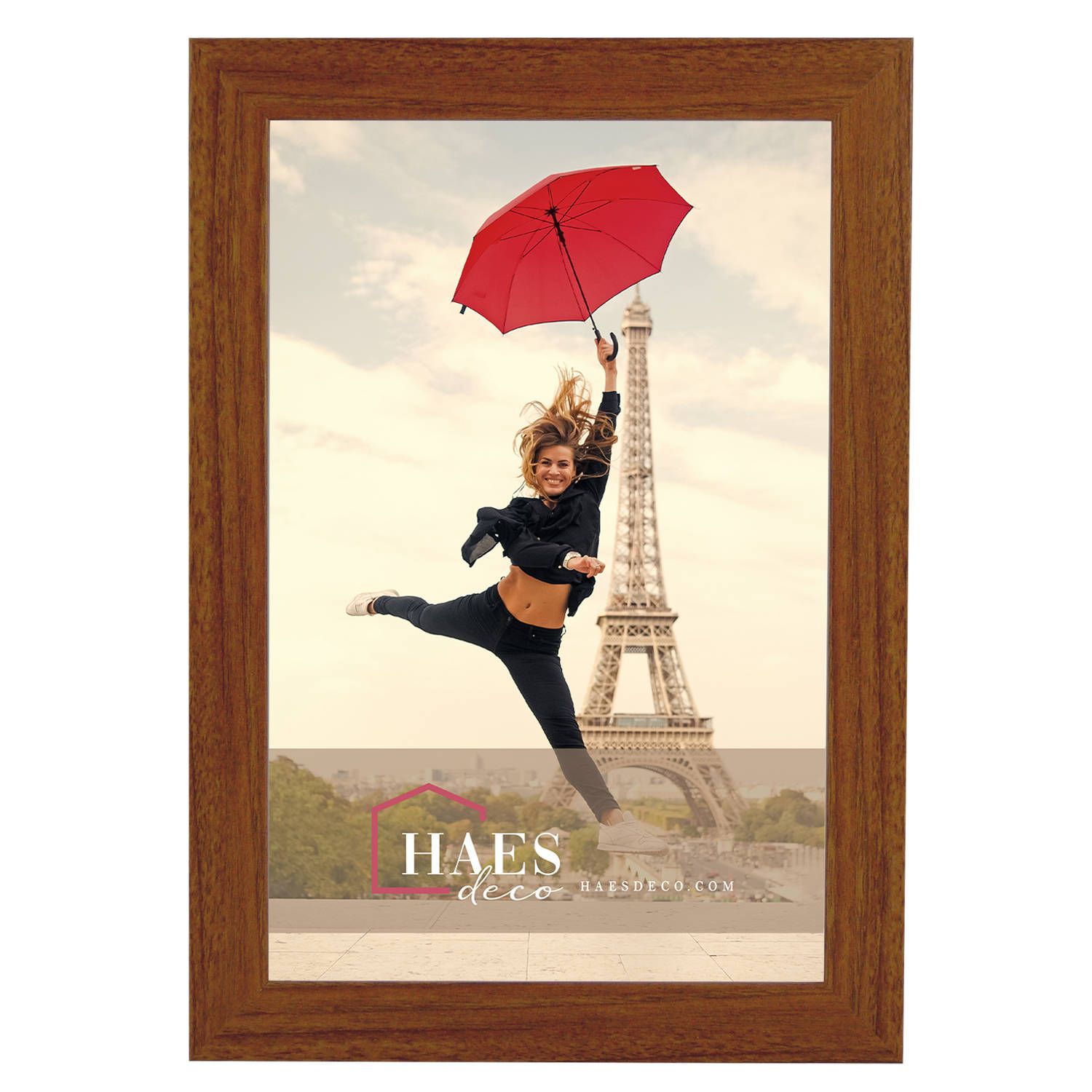 HAES deco - houten fotolijst paris rustiek bruin 20x30 -sp001208