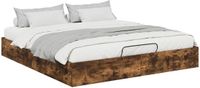 vidaXL Ottoman Bedframe Gerookt eiken 160 x 200 cm
